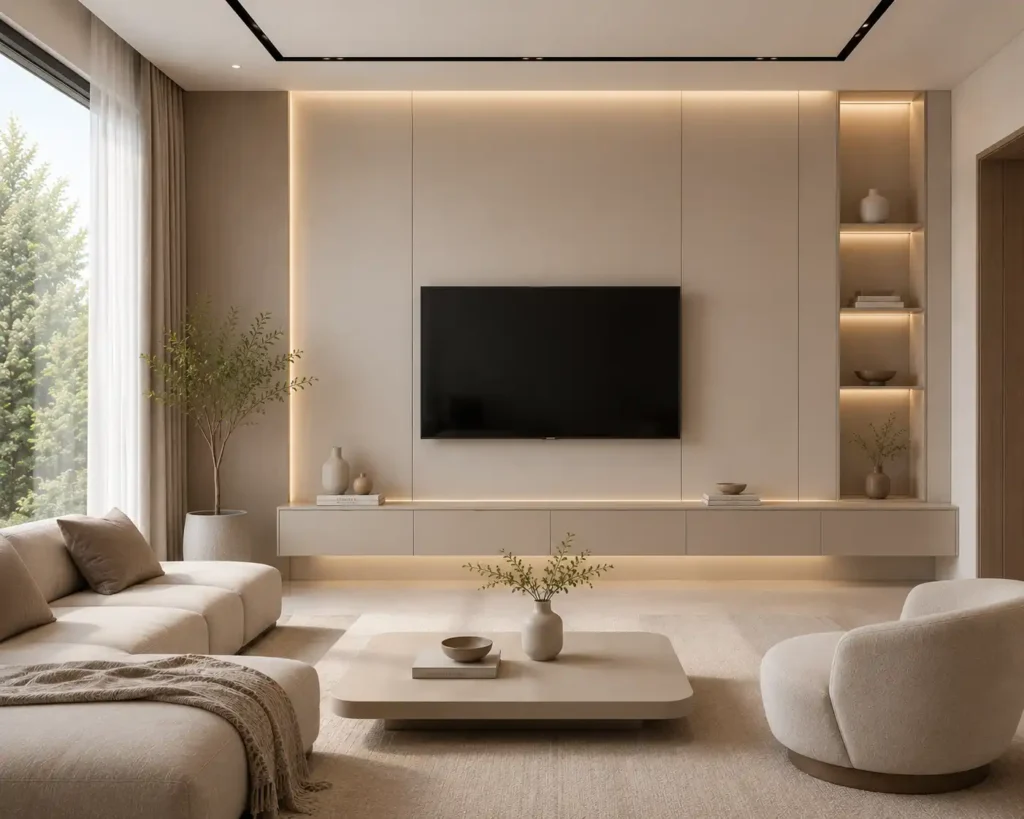 living room wall panel